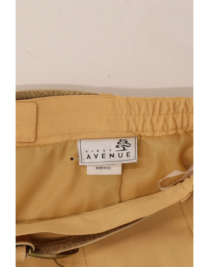 AVENUE Womens Straight Skirt UK 14 Medium W28 Beige Polyester Vintage Avenue and Second-Hand Avenue from Messina Hembry 