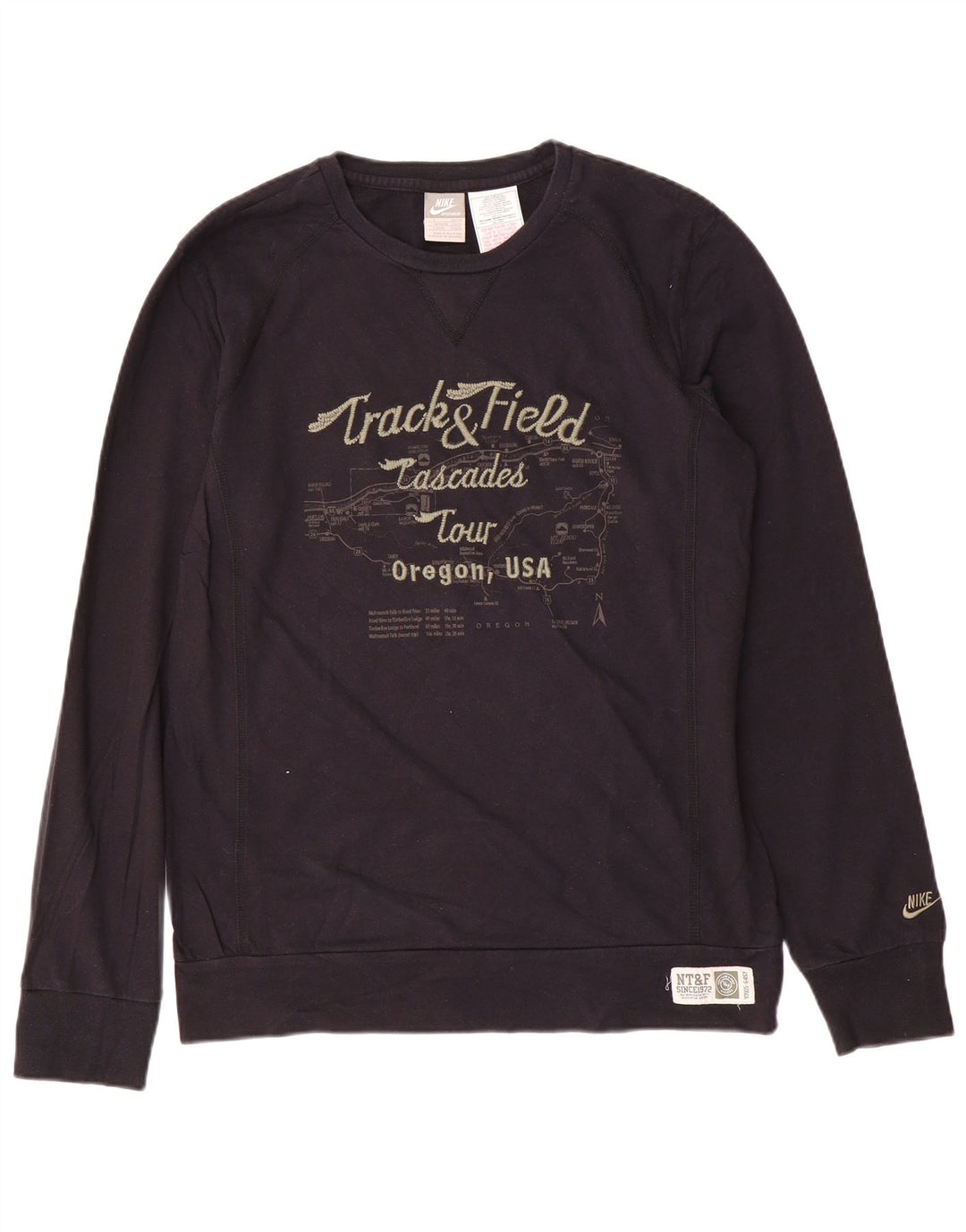 NIKE muška trenirka s grafičkim motivima UK 42/44 veliki crni pamuk