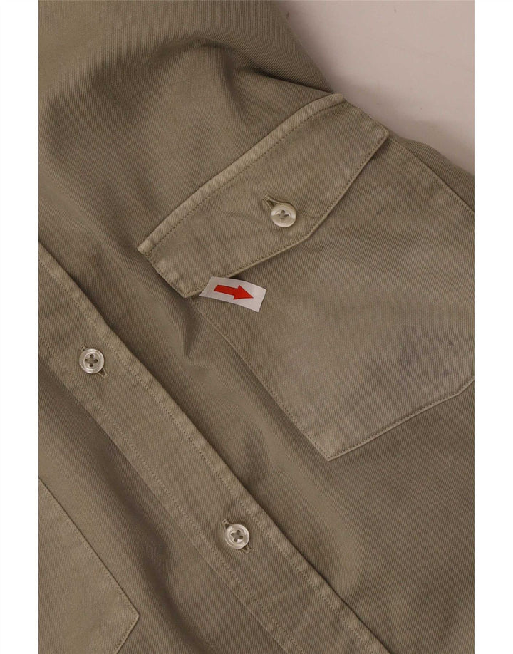 Massimo Dutti muška košulja, srednji kaki pamuk