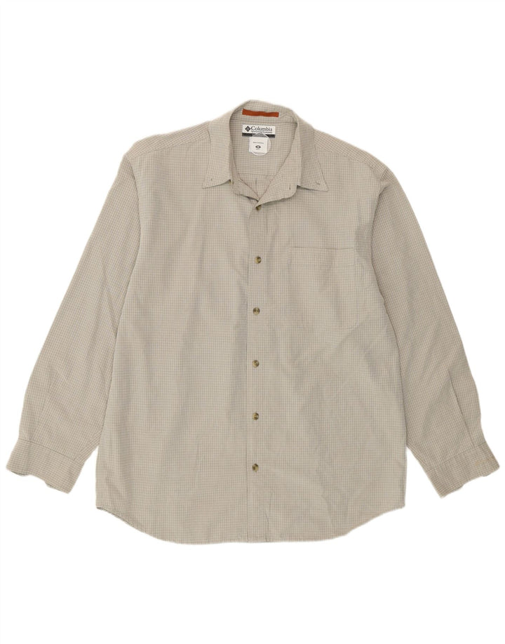 Columbia muška košulja srednje sivi karirani modal