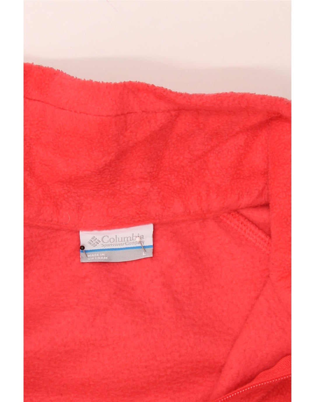 COLUMBIA Womens Fleece Jacket UK 16 Large Red Polyester Vintage Columbia and Second-Hand Columbia from Messina Hembry 
