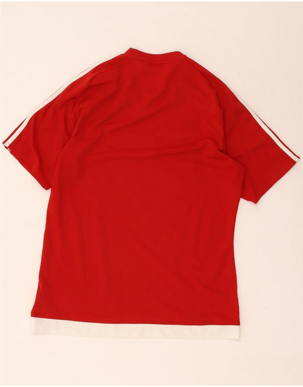 Adidas muška Climalite majica kratkih rukava Medium Red Colourblock Poliester