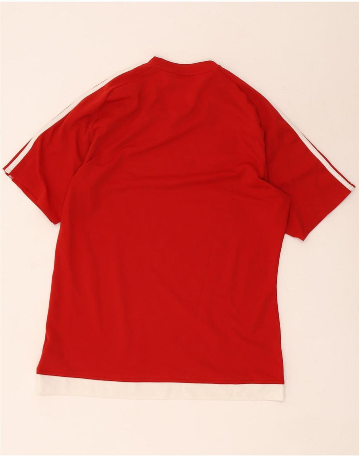 Adidas muška Climalite majica kratkih rukava Medium Red Colourblock Poliester