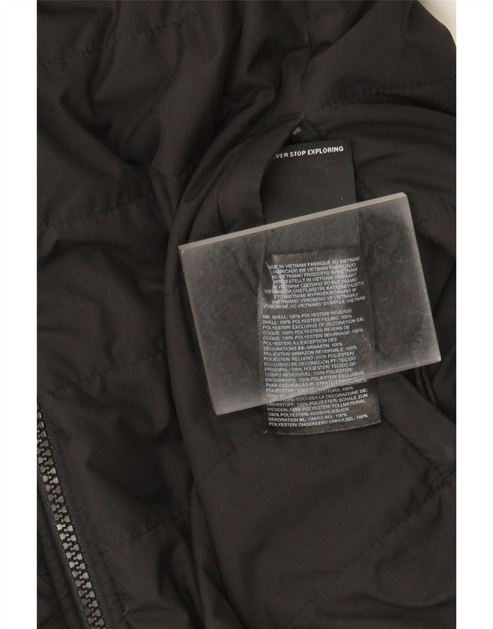 The North Face ženska reverzibilna podstavljena jakna UK 14 srednji crni poliester