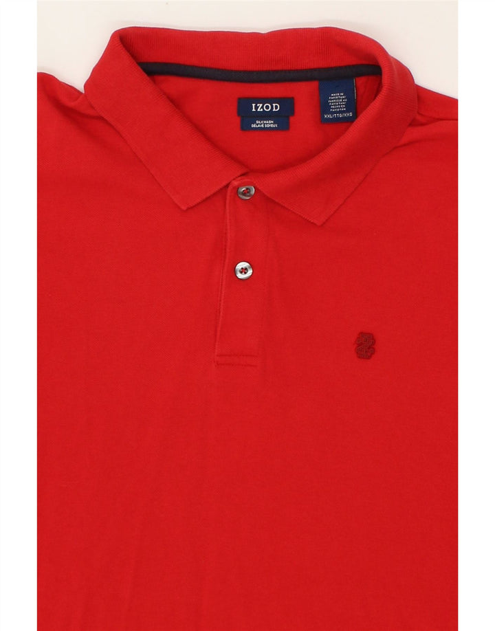 IZOD Mens Polo Shirt 2XL Red Cotton Vintage Izod and Second-Hand Izod from Messina Hembry 