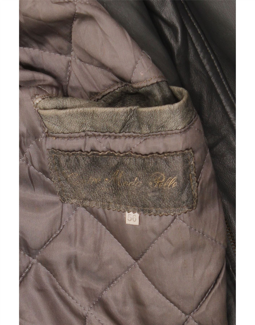 Vintage muška kožna jakna IT 56 3XL crna