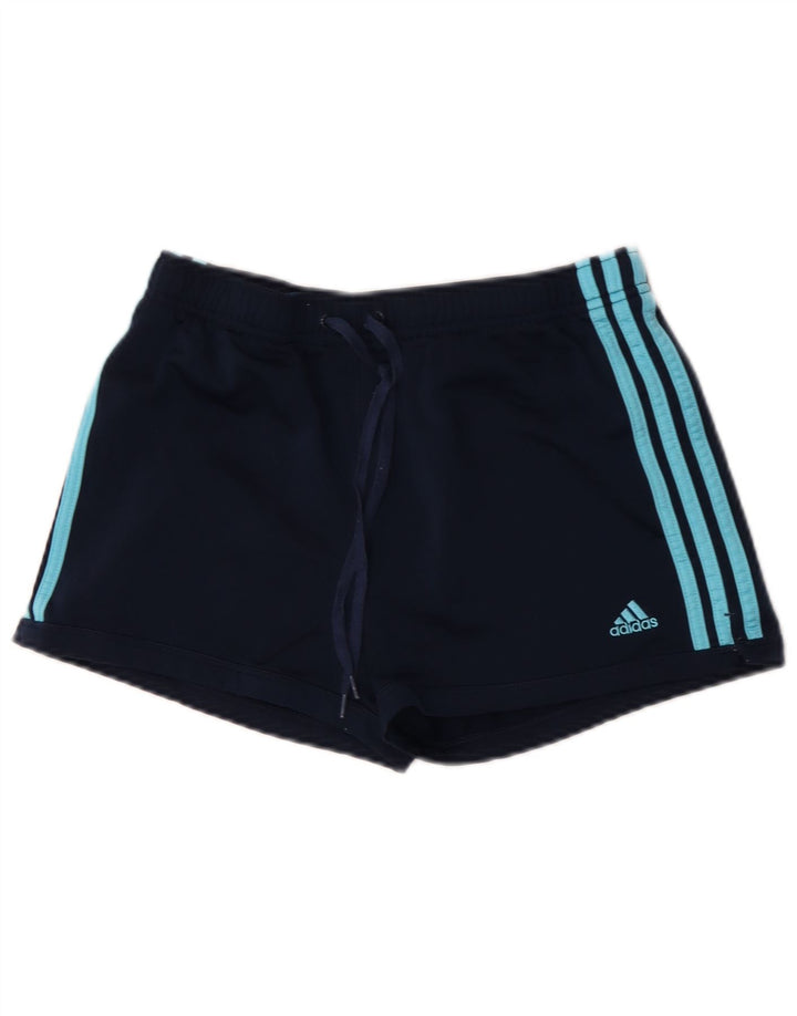 Adidas ženske sportske kratke hlače UK 12 Medium tamnoplavi poliester