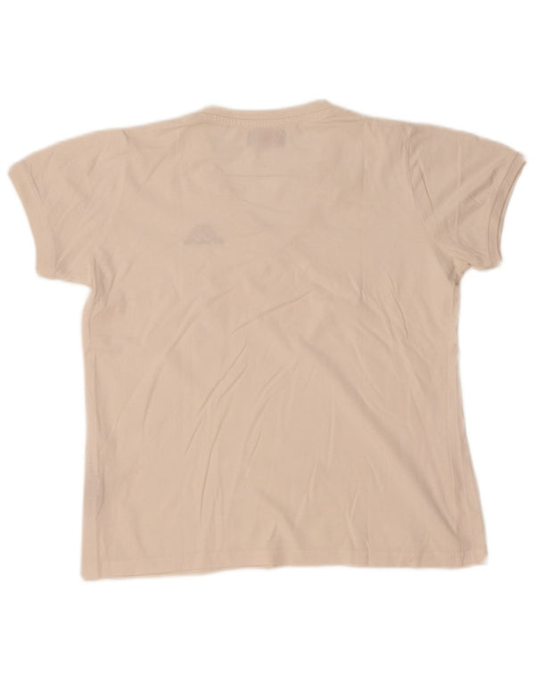 Kappa Womens T-Shirt Top UK 16 Large White Cotton