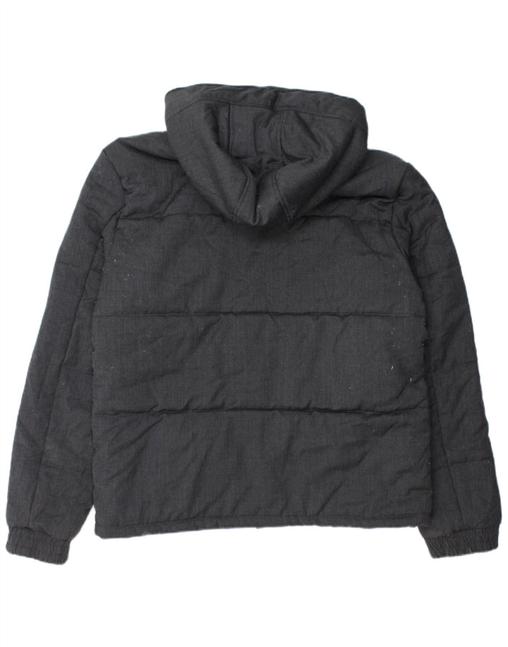 French Connection muška podstavljena jakna s kapuljačom UK 42 XL crna vuna