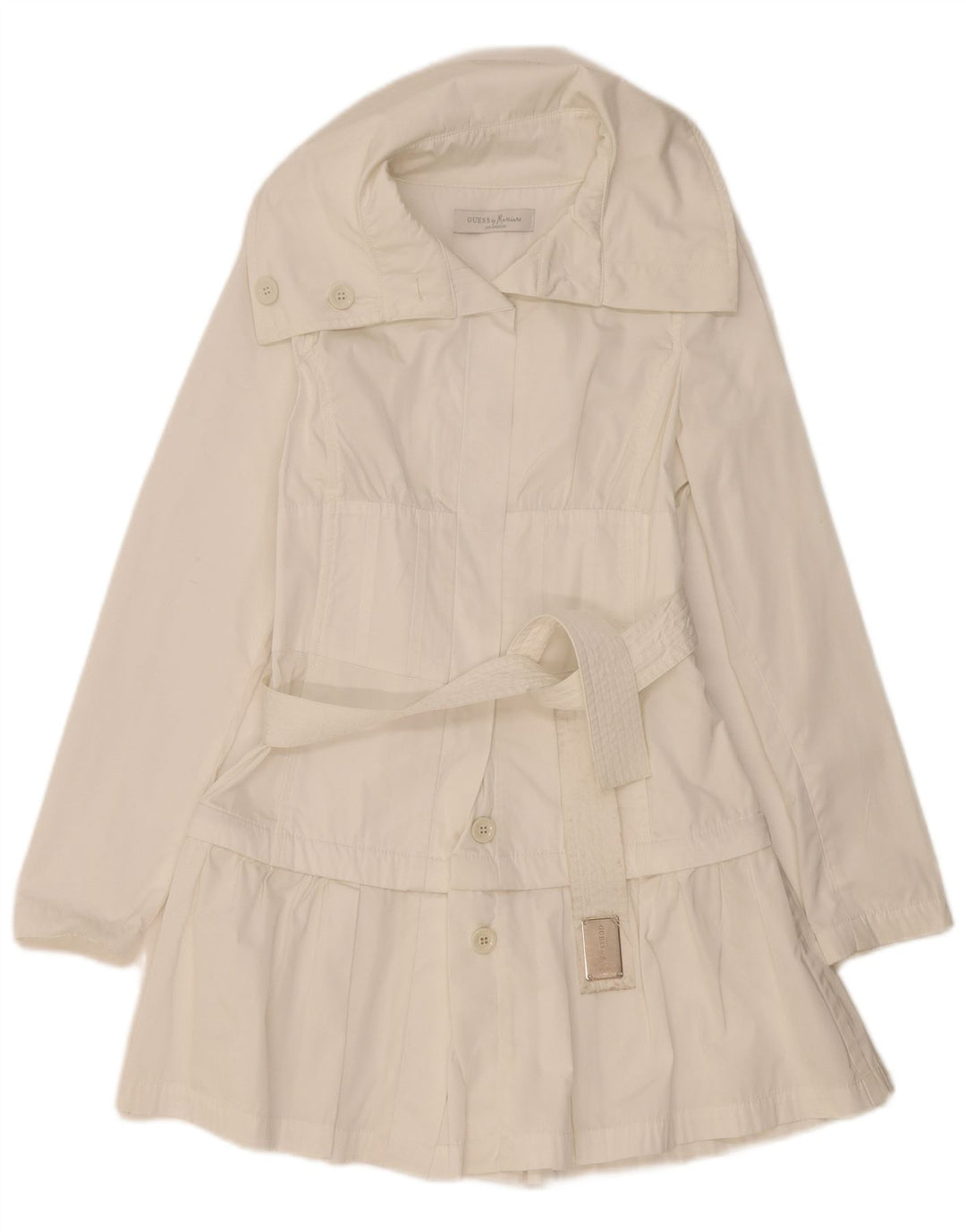 Guess By Marciano ženski trenč kaput IT 40 Mali bijeli poliester