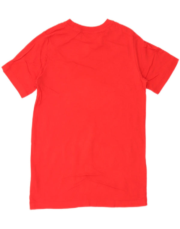 Nike Boys Graphic T-Shirt Top 12-13 Years Large Red Pamuk