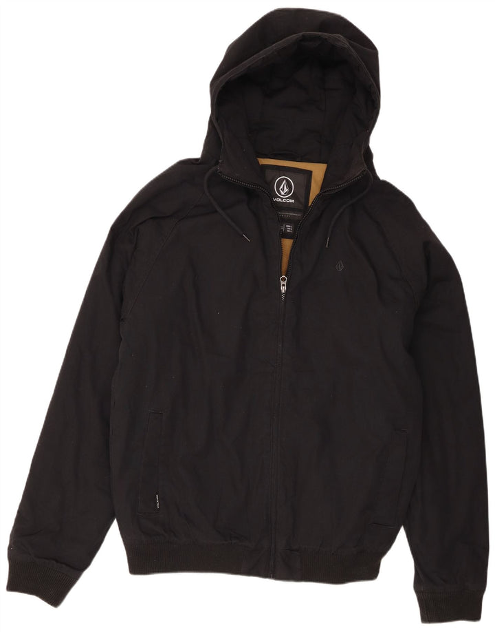 Volcom muška bomber jakna s kapuljačom UK 40 veliki crni poliester