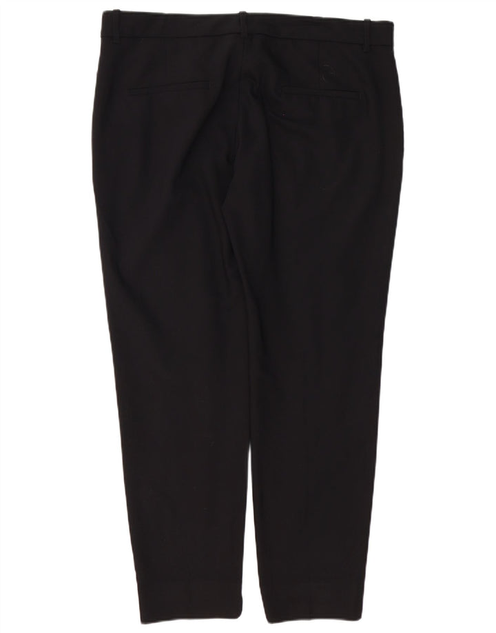 Zara ženske uske chino hlače XL W32 L26 crni poliester