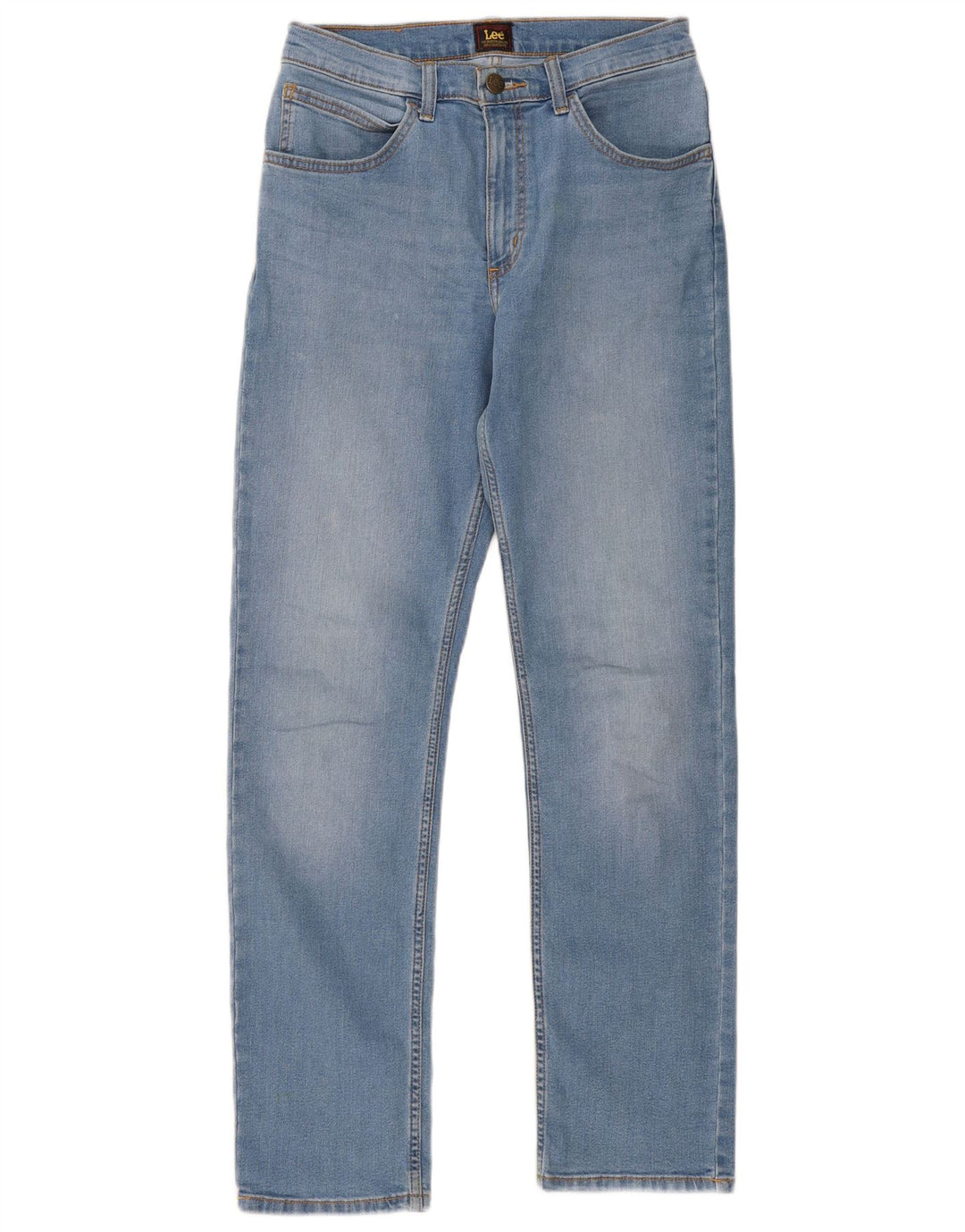 Lee Mens Brooklyn Straight Jeans W30 L32 Plavi pamuk