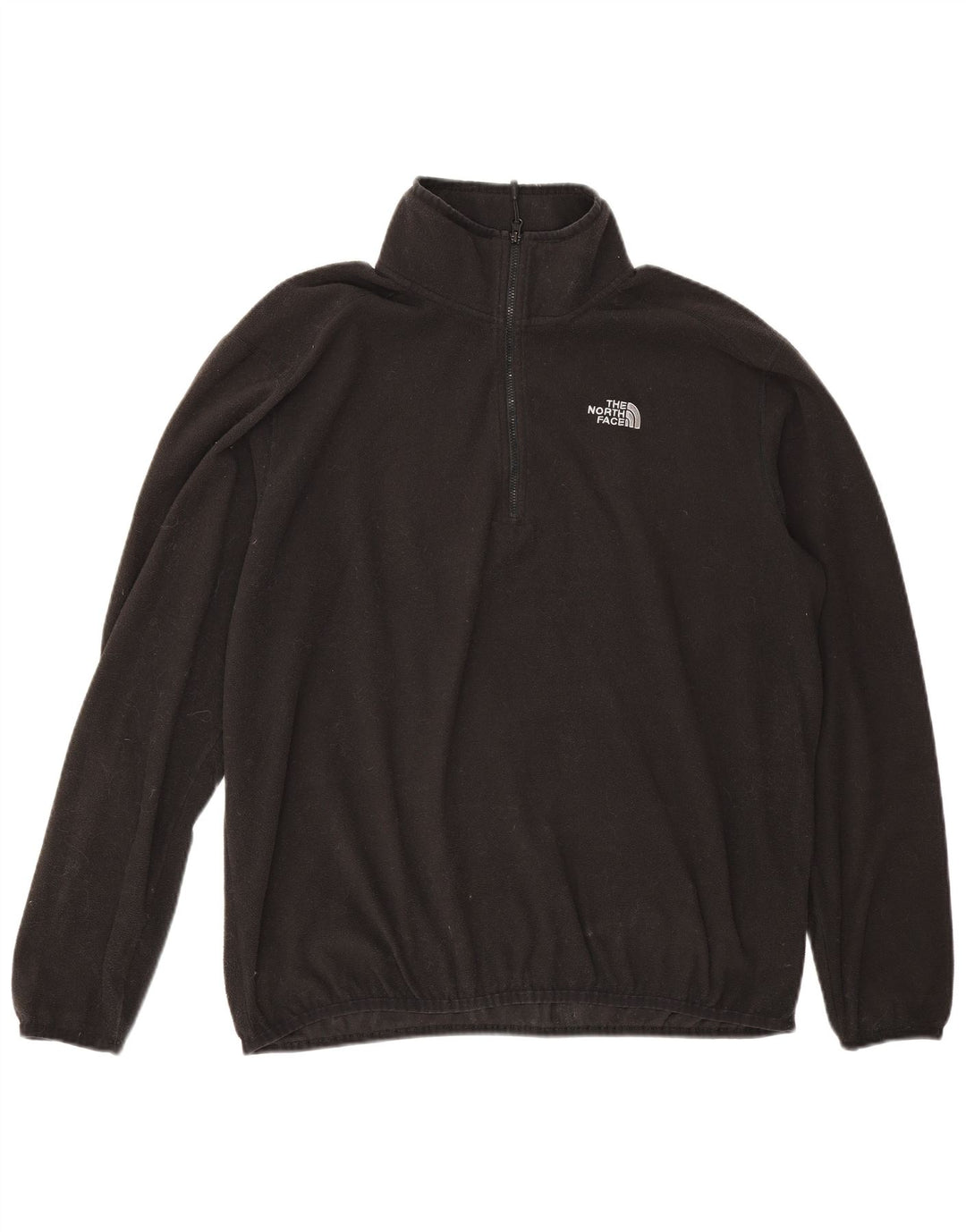 The North Face muški džemper od flisa s patentnim izrezom, veliki crni poliester