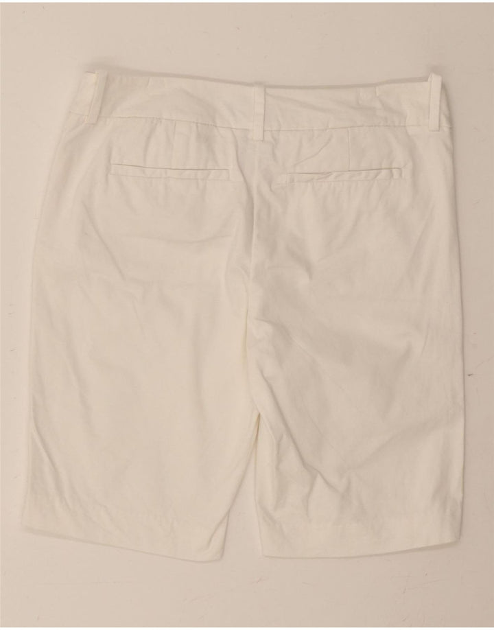 MOSSIMO Womens Casual Shorts US 10 Large W32 White Cotton Vintage Mossimo and Second-Hand Mossimo from Messina Hembry 
