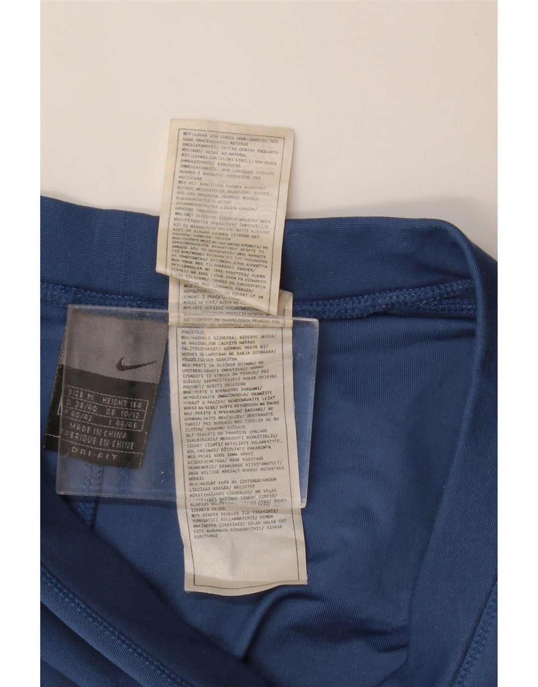 NIKE ženske hlače za trenirku UK 10/12 srednje plave poliesterske boje