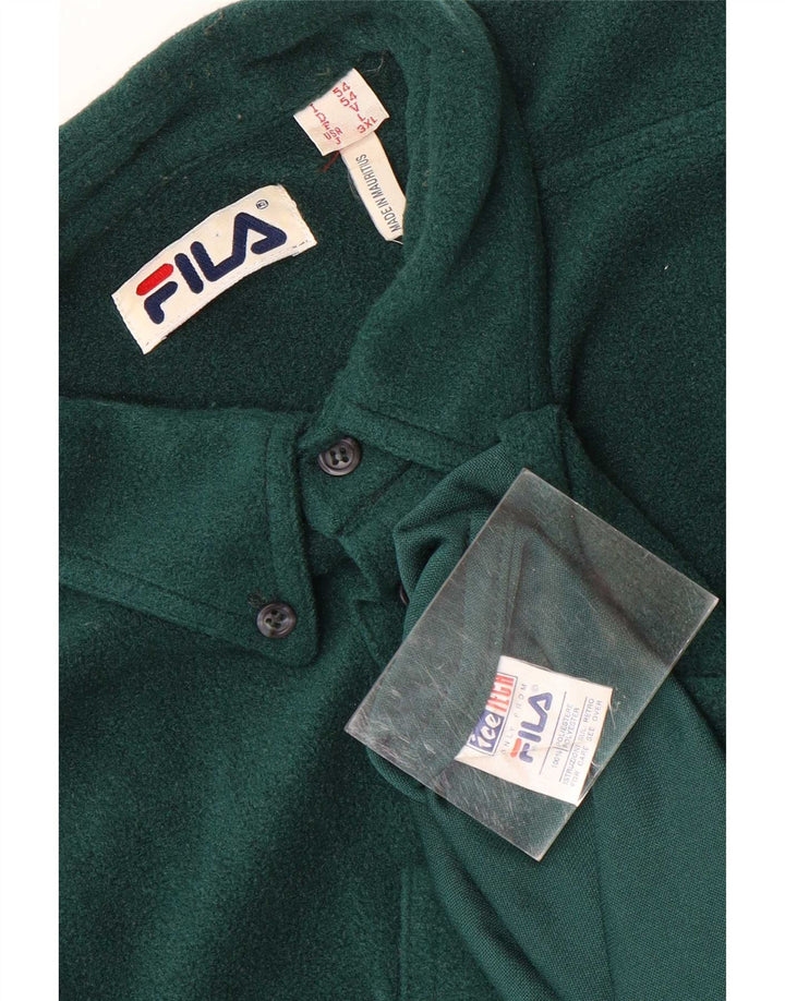 Fila muška majica od flisa veliki zeleni poliester