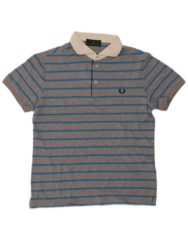 Fred Perry muška ragbi polo majica XL pamuk na sive pruge