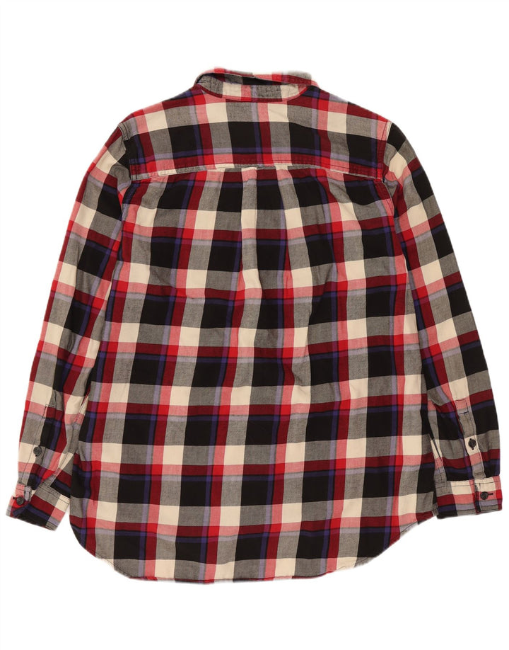 EDDIE BAUER Ženska flanelska košulja UK 14 srednje šareni karirani pamuk