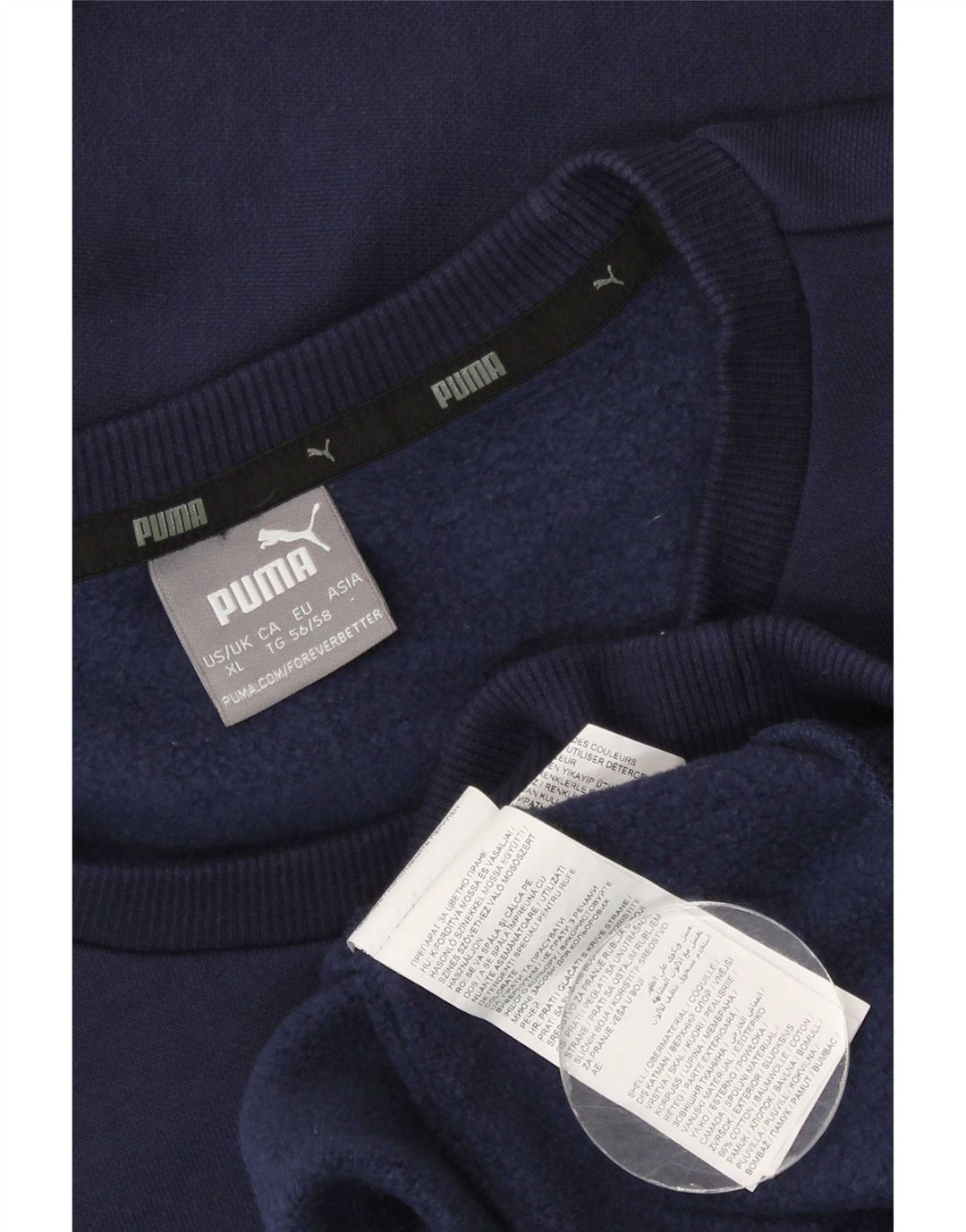 Puma muški džemper XL tamnoplavi pamuk
