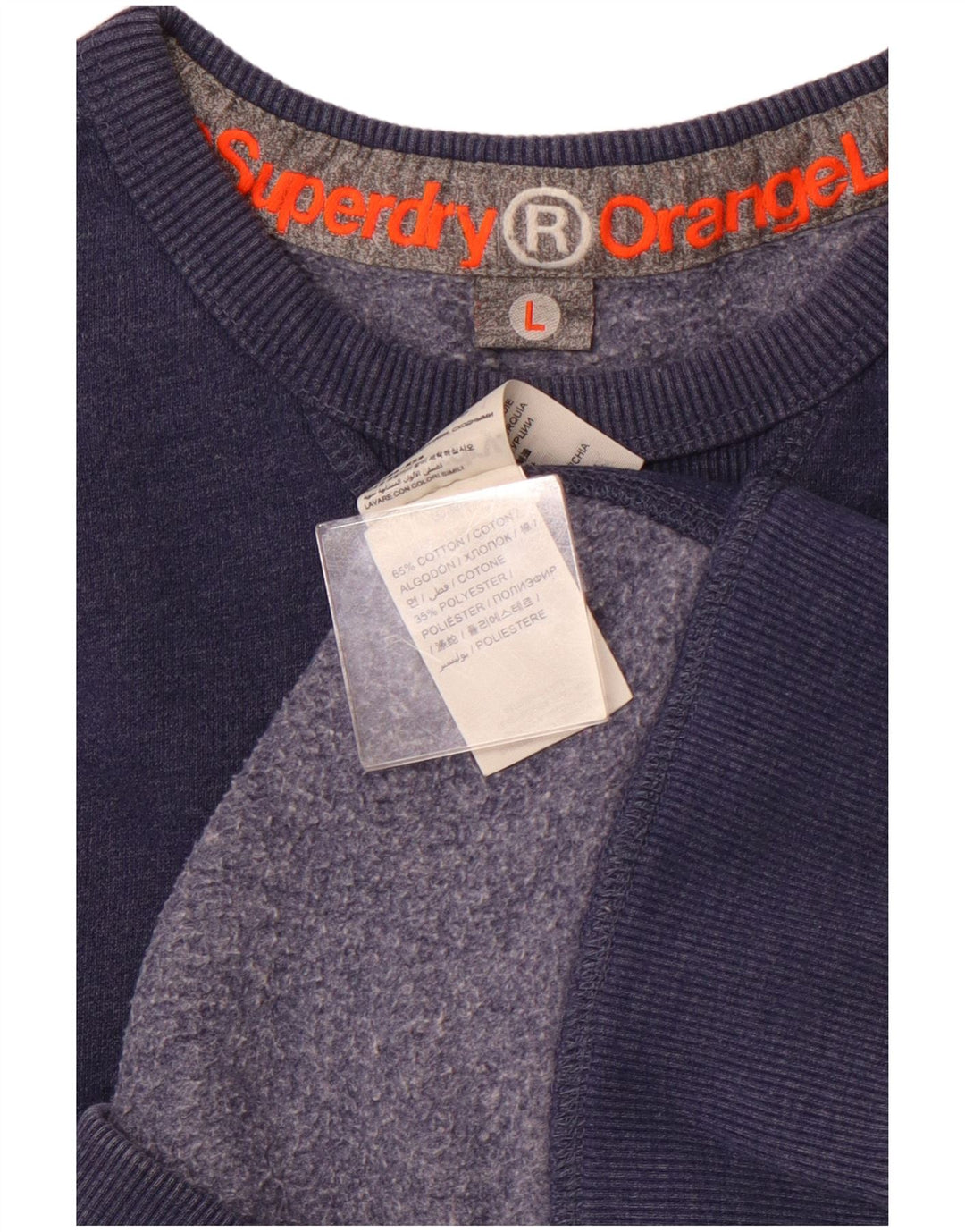 SUPERDRY muška trenirka, veliki tamnoplavi pamuk