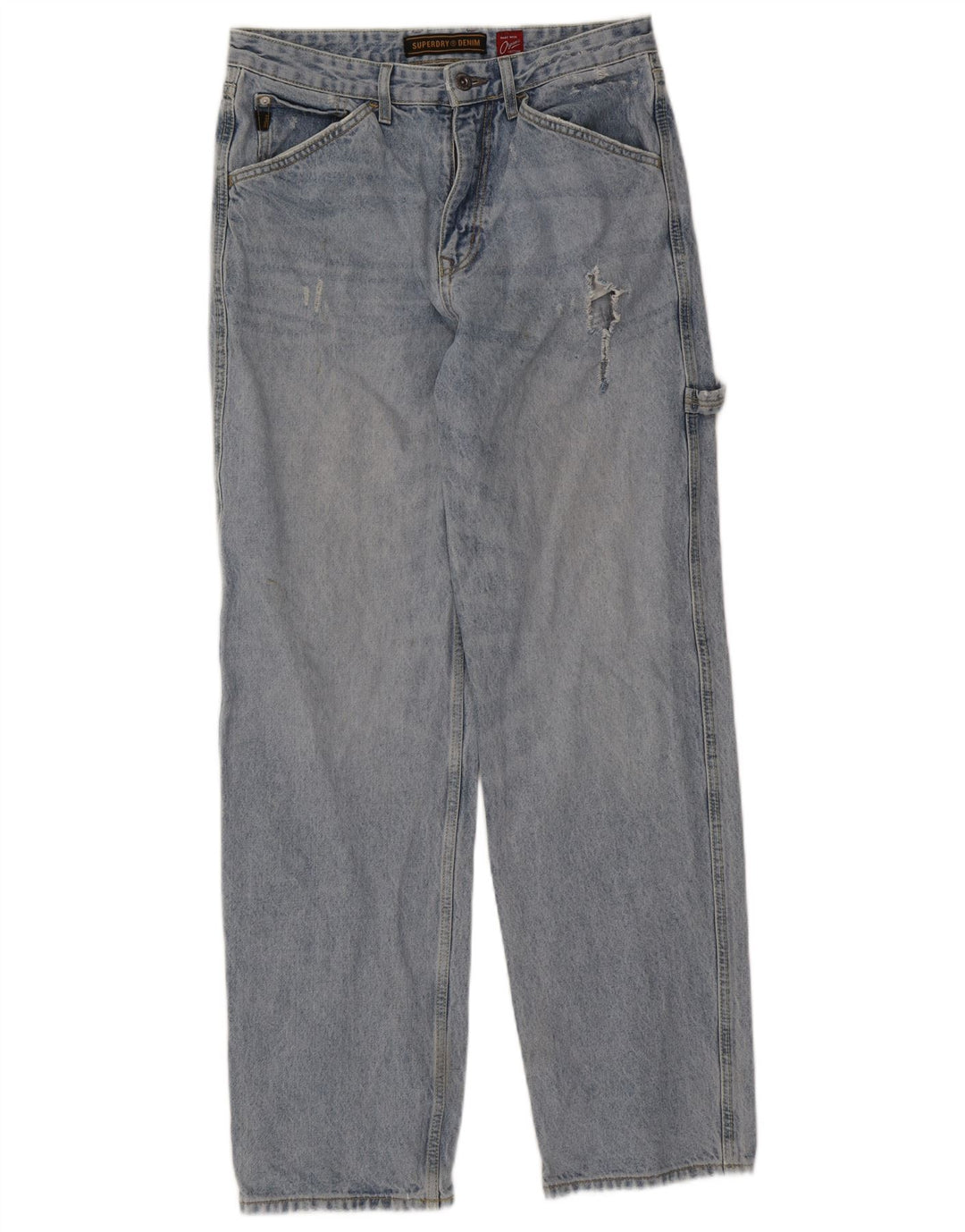 Superdry muške Cargo ravne traperice W32 L34 Plave