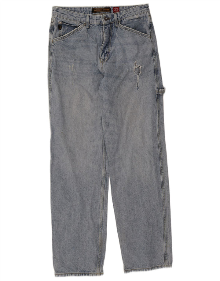 Superdry muške Cargo ravne traperice W32 L34 Plave