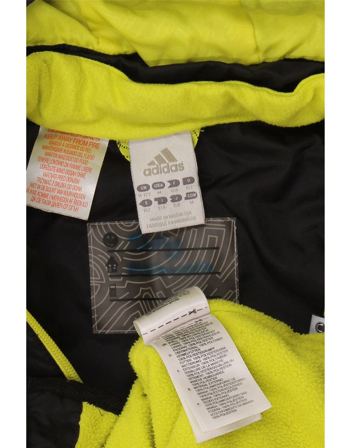 ADIDAS dječačka vjetrovka s kapuljačom 11-12 godina crne boje