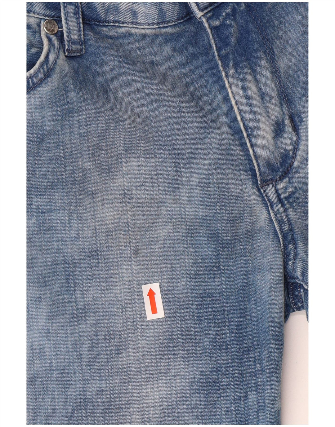 Liu Jo ženske uske traperice Acid Wash W30 L25 plavi pamuk