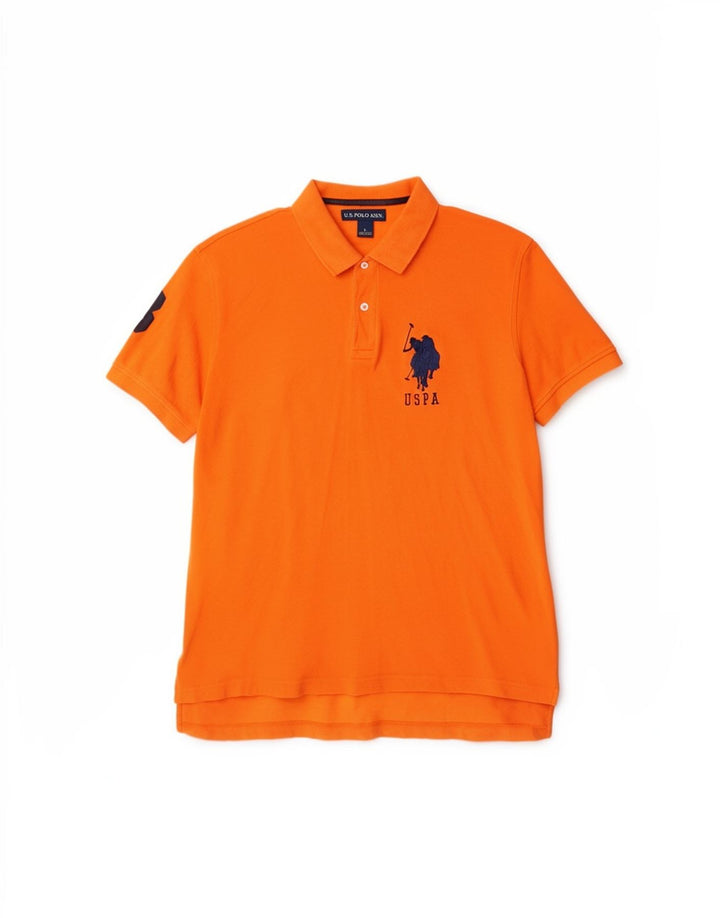 U.S. Polo Assn. Muška košulja velika narančasta pamuk