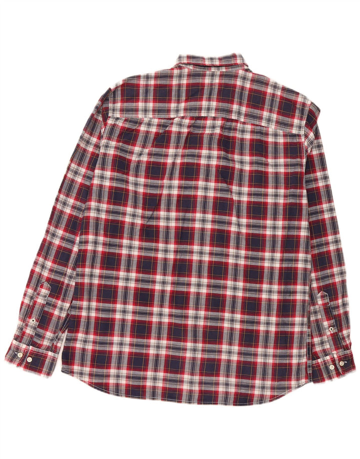 JACK & JONES Muška košulja Srednja tamnoplava karirana pamuk