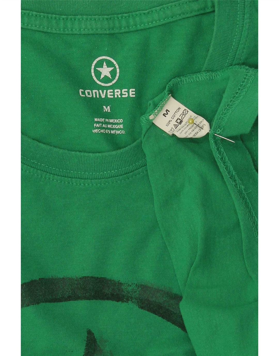 Converse muška grafička majica kratkih rukava Srednje zeleni pamuk