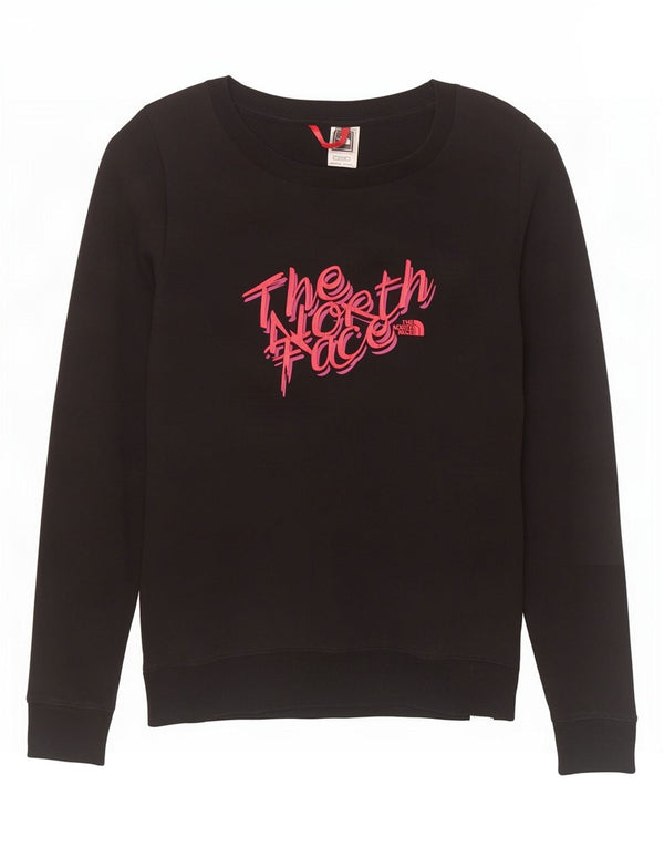 The North Face Womens Graphic Sweatshirt Jumper UK 6 XS Black