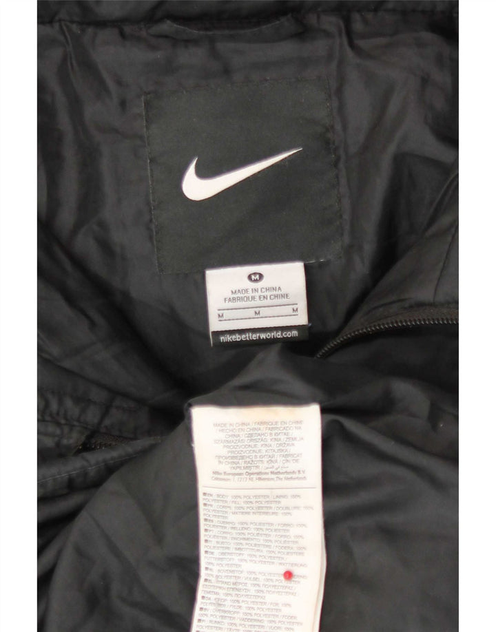 Nike muška grafička podstavljena jakna UK 38 srednji crni poliester