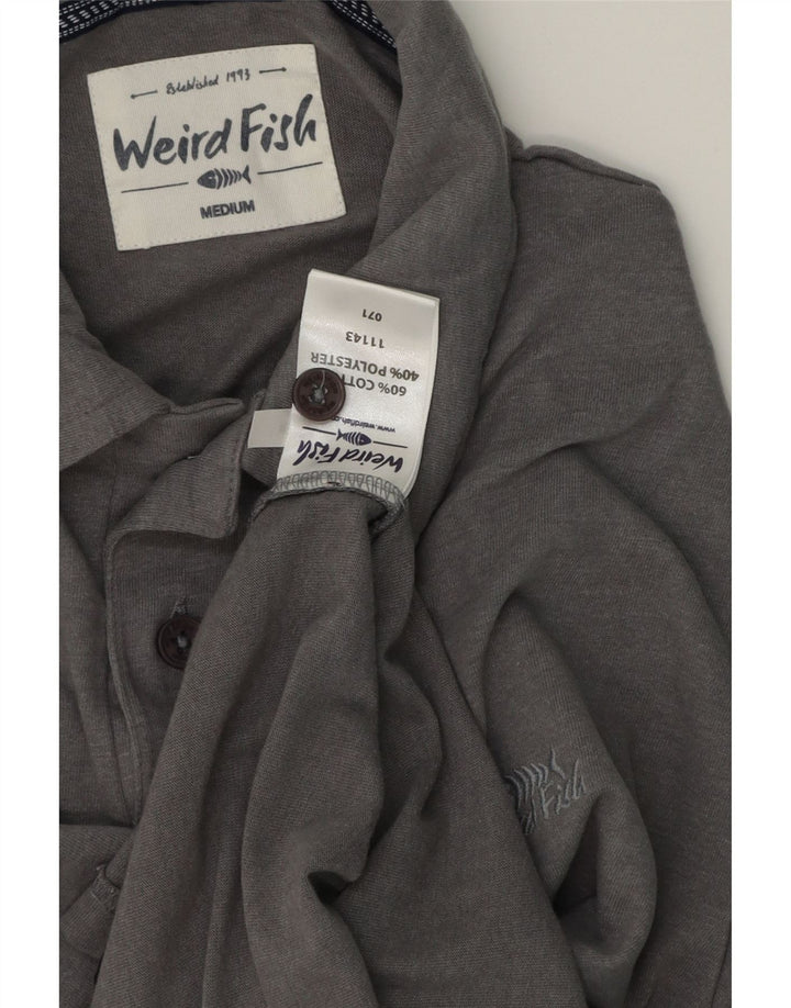Weird Fish muška polo majica srednje sivi pamuk
