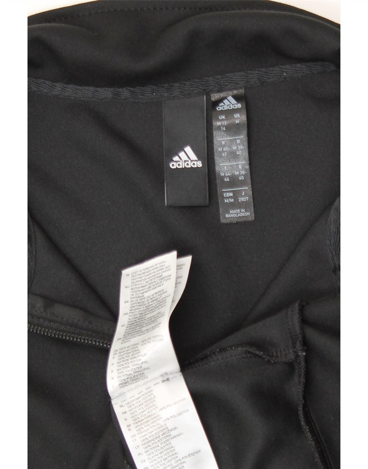 Adidas ženska gornja jakna trenirke UK 12/14 srednji crni poliester