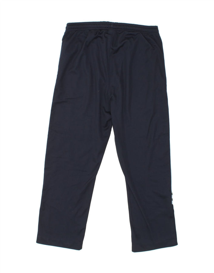 ASICS Womens Tracksuit Trousers XL Navy Blue Colourblock Polyester Vintage Asics and Second-Hand Asics from Messina Hembry 