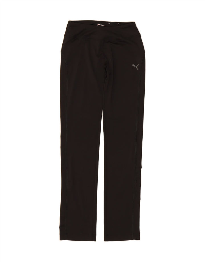 PUMA Womens Leggings UK 8 Small Black Polyester Sports Vintage Puma and Second-Hand Puma from Messina Hembry 
