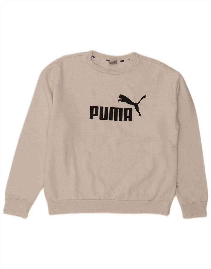 Puma ženska majica s motivima prekomjerne majice UK 10 Small Grey Cotton