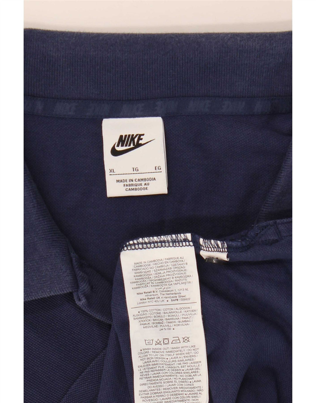 Nike muška polo majica XL tamnoplavi pamuk