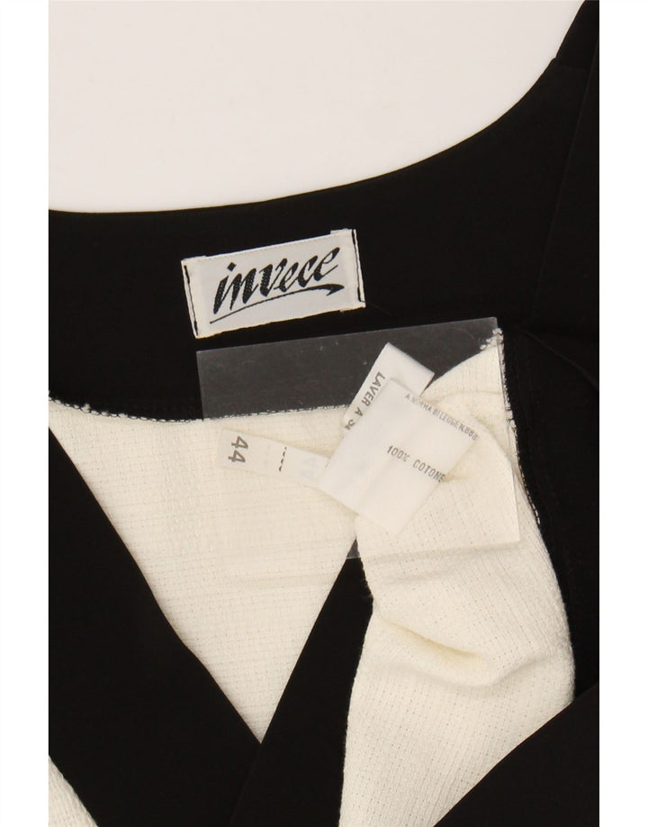 Vintage ženski bolero gornji dio EU 44 XL od sivobijelog pamuka