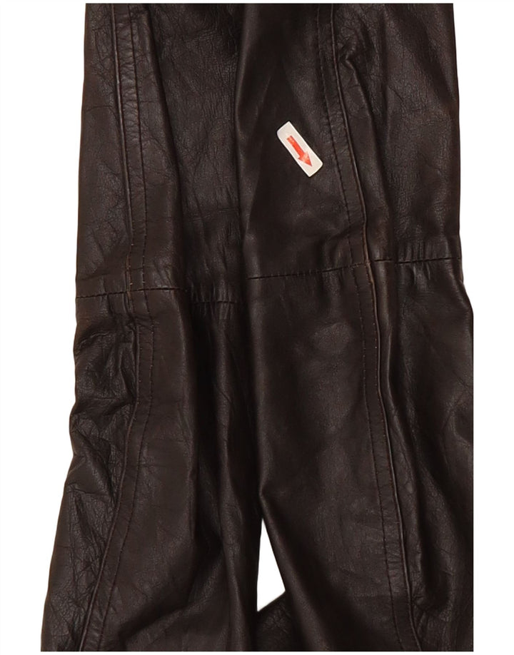 Bershka ženska kožna jakna UK 12 srednje smeđa