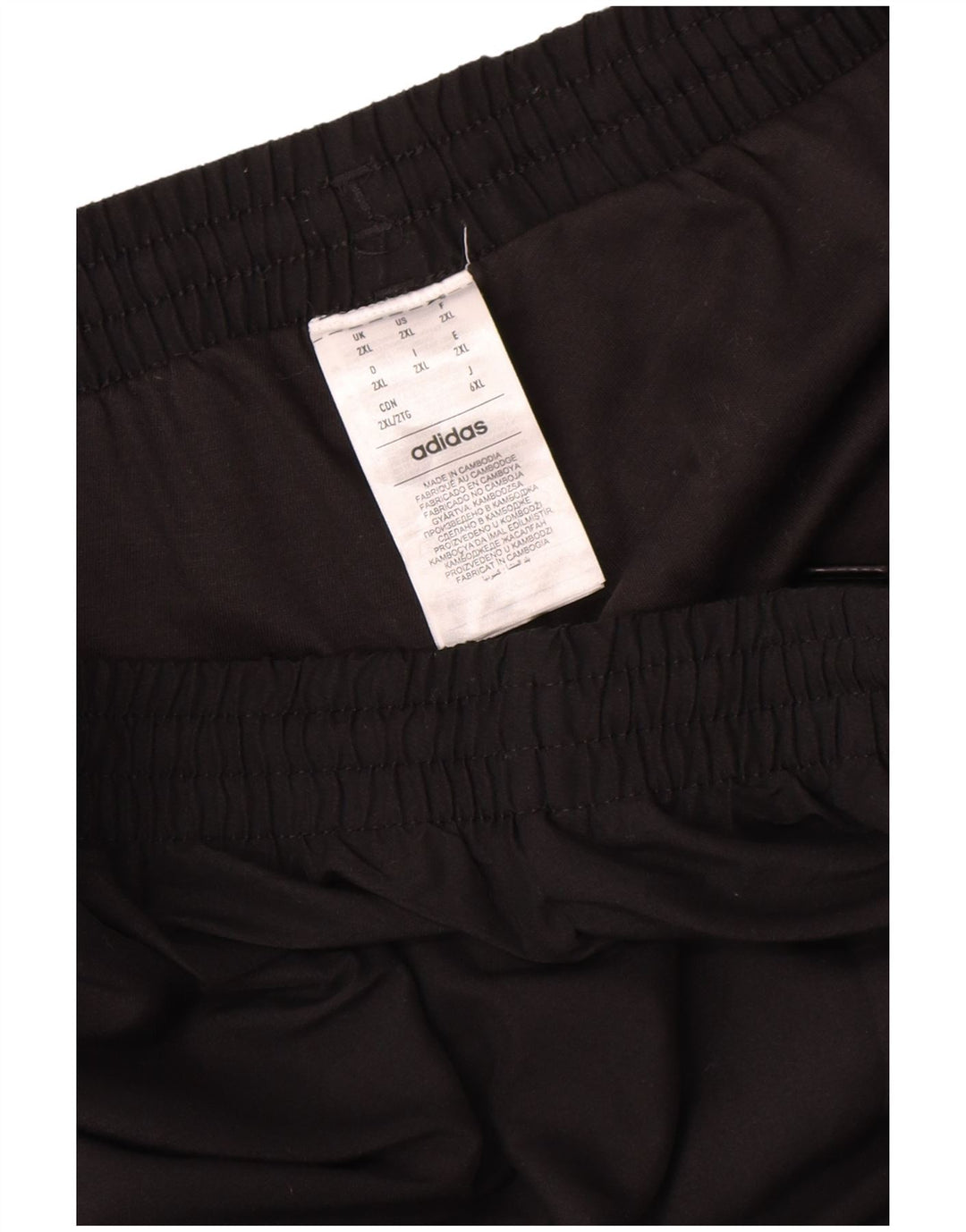 Adidas muške hlače za trenirku 2XL crni poliester u boji
