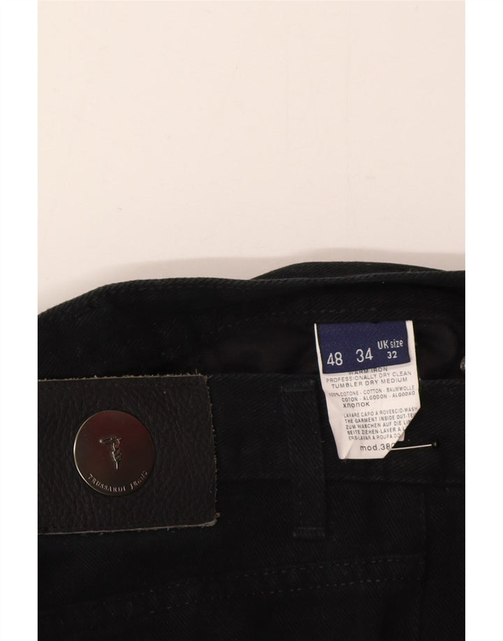 Trussardi muške ravne traperice IT 48 srednje W32 L30 crni pamuk
