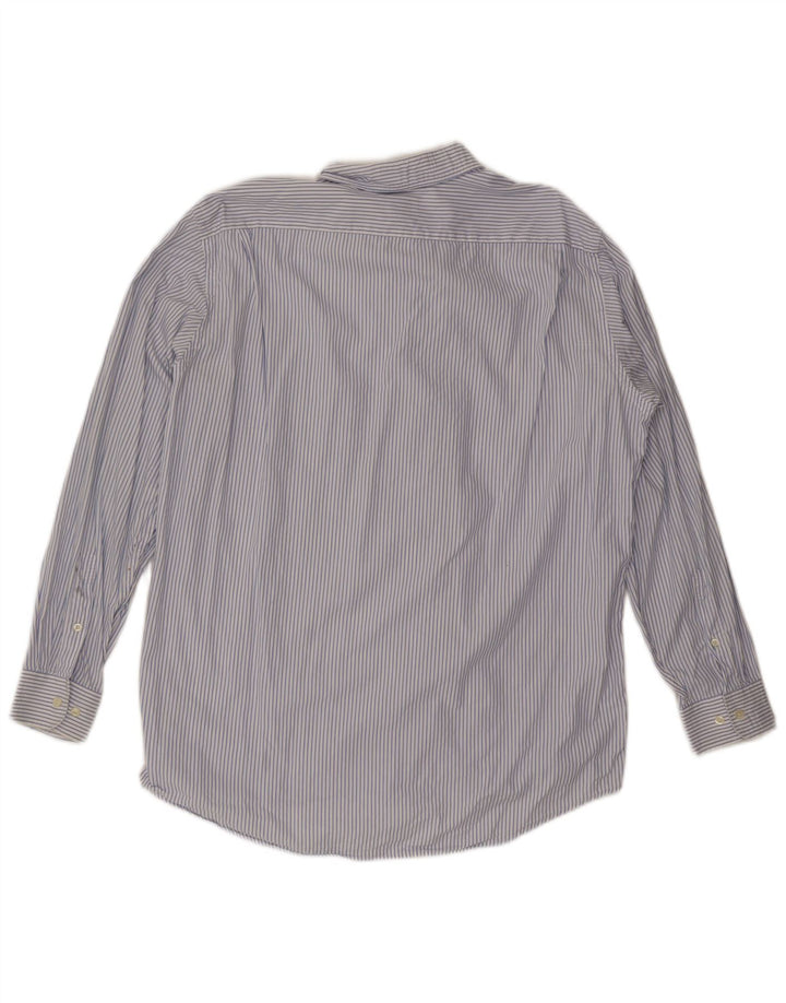 LACOSTE Muška košulja, veličina 42, pamuk s velikim plavim prugama