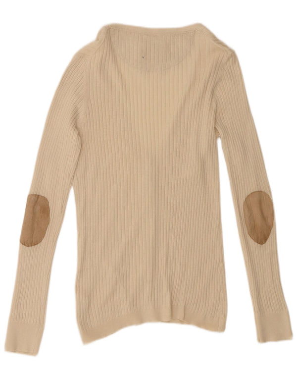 Massimo Dutti ženski kardigan pulover UK 16 veliki bež pamuk