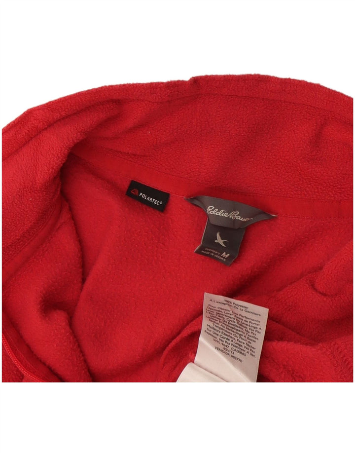 Eddie Bauer Ženski džemper od flisa s patentnim izrezom UK 14 Srednje ružičasti poliester