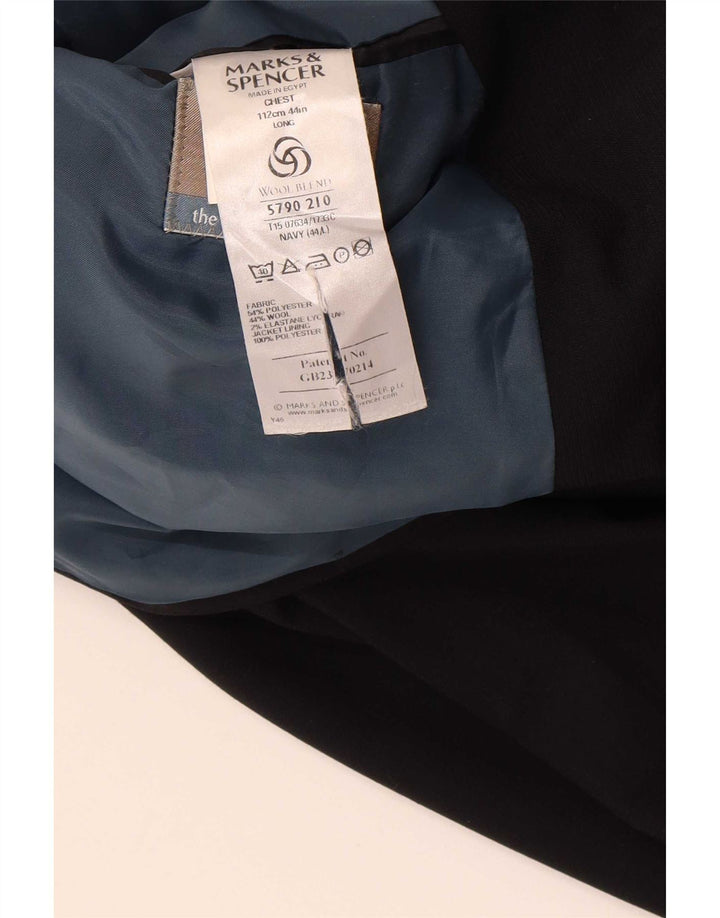 Marks & Spencer muška jakna sako s 3 gumba UK 44 XL tamnoplavi poliester