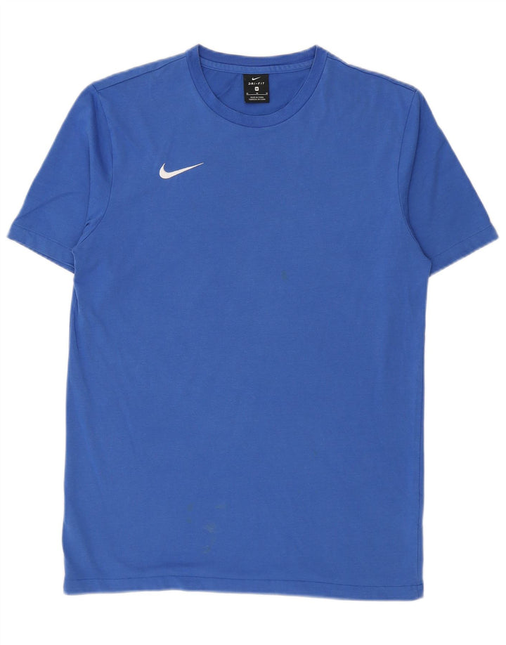 Nike Dri Fit T-Shirt Top srednje plavi pamuk